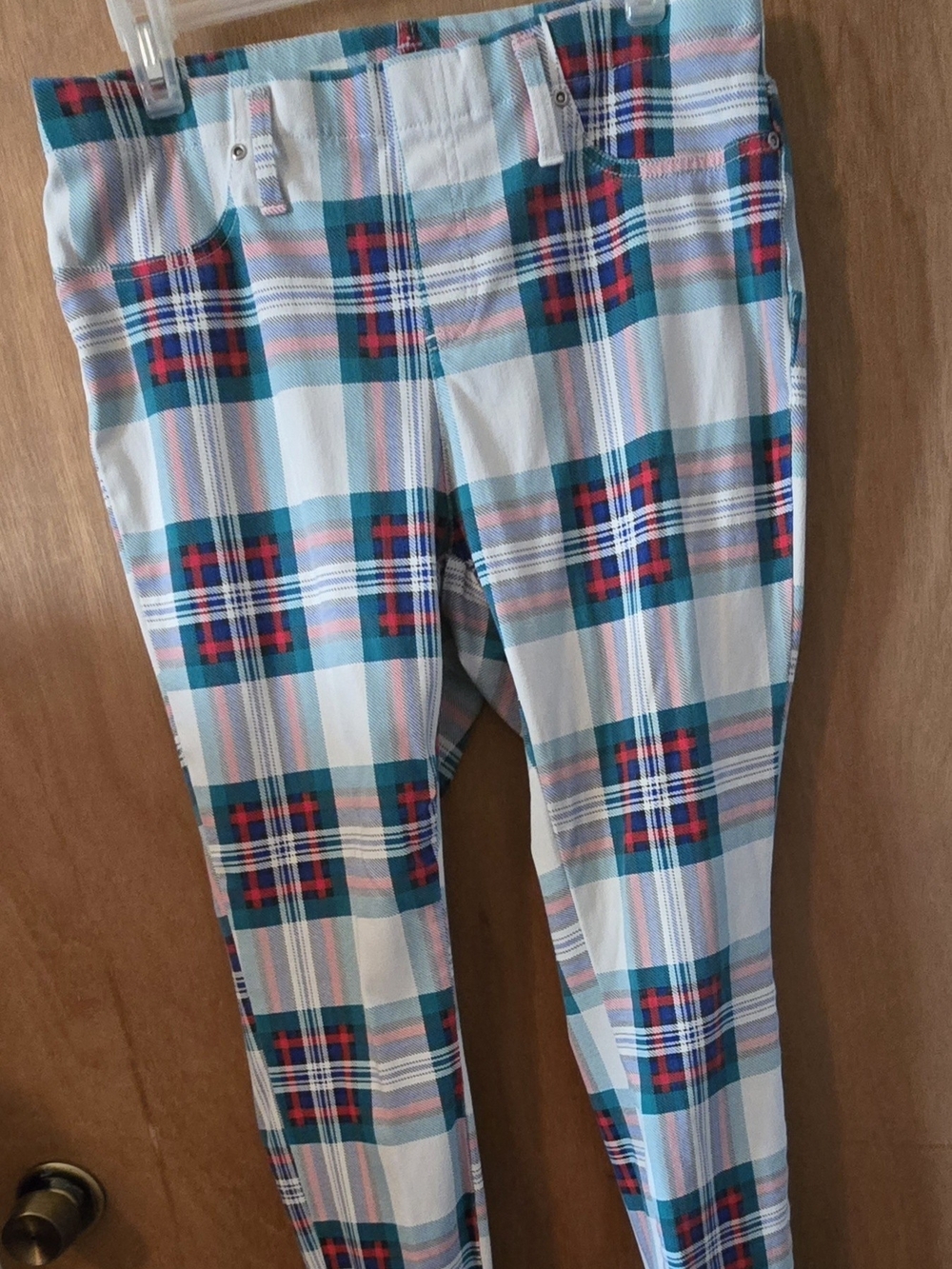 Terra & Sky Plaid Printed Jeggings